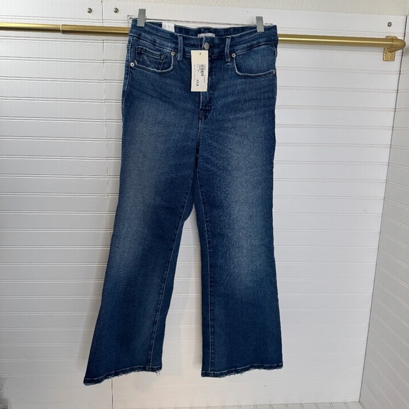 Good American Pants - NEW Good American Good Legs Crop Mini Boot Size 8